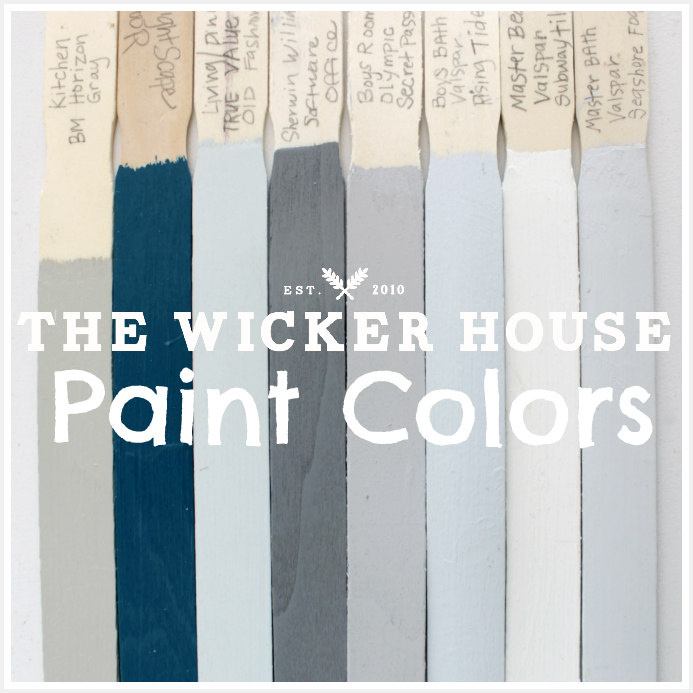 The Wicker House Paint Colors