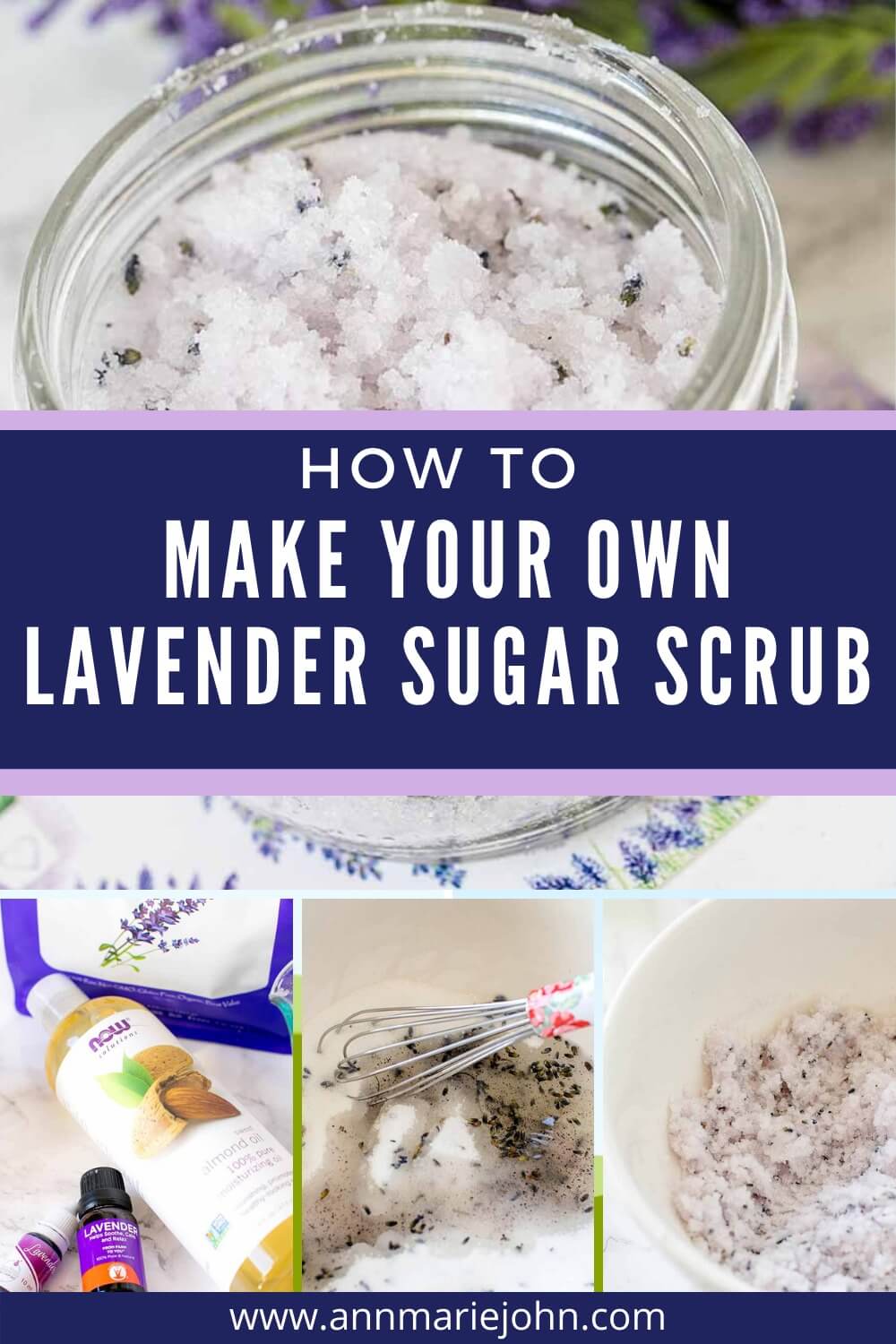 How to Make Your Own Lavender Sugar Scrub