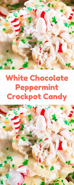 White Chocolate Peppermint Crock pot Candy 