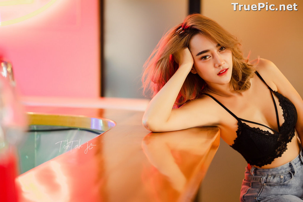 Image Thailand Model - YingGy Ponjuree - Black Lingerie - TruePic.net - Picture-18