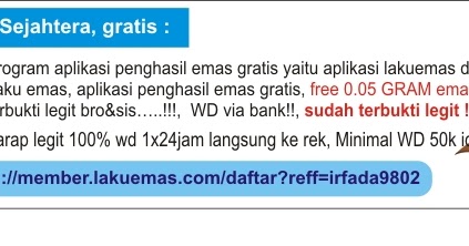Program Aplikasi Menuju Sejahtera Gratis Kridha Rakyat