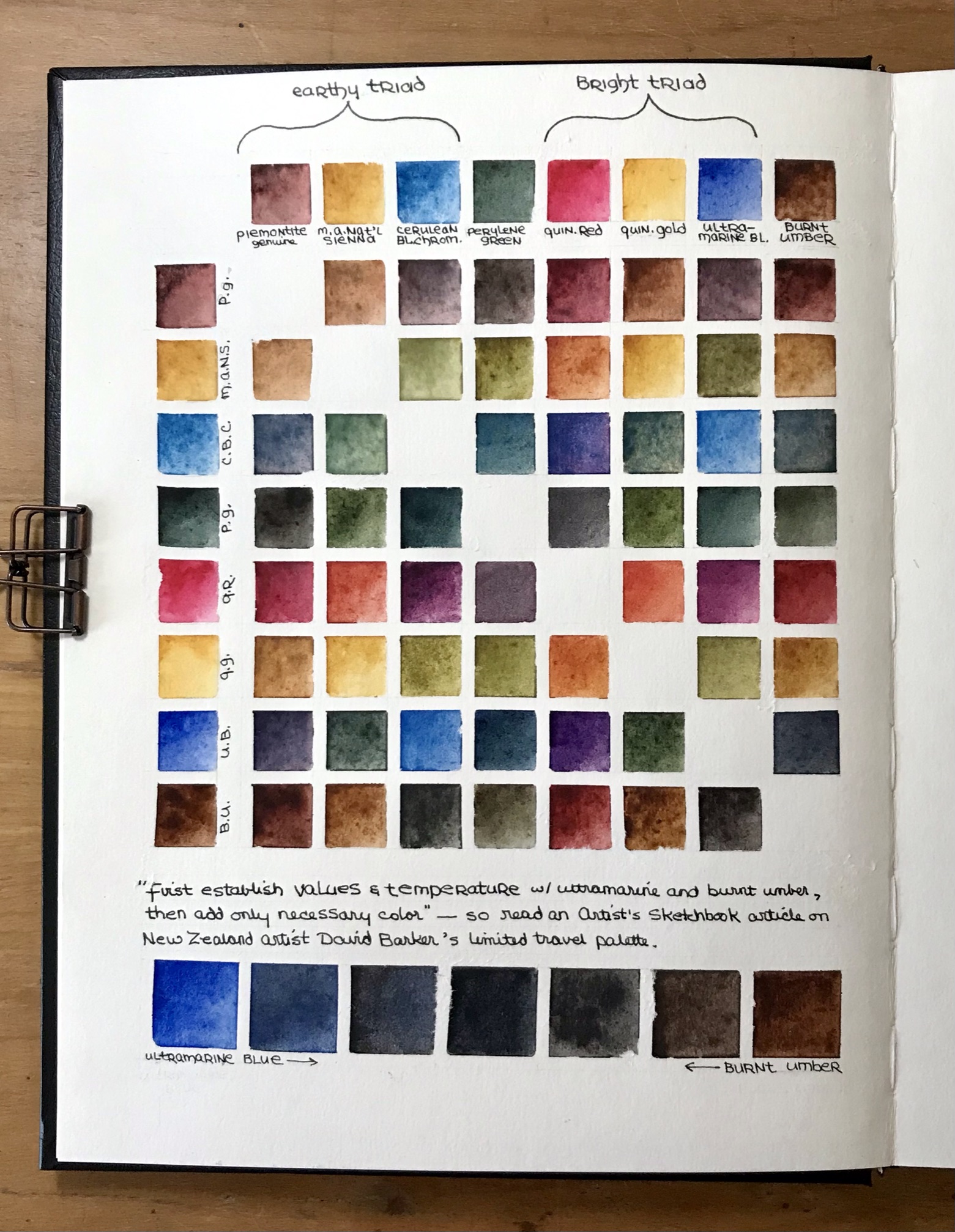 Vicky L. Williamson color chart . . . or stained glass?