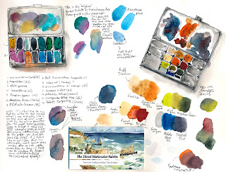 The end of Sketchbook #118 and my review of Hahnemuhle Watercolor Book -  Apple-Pine