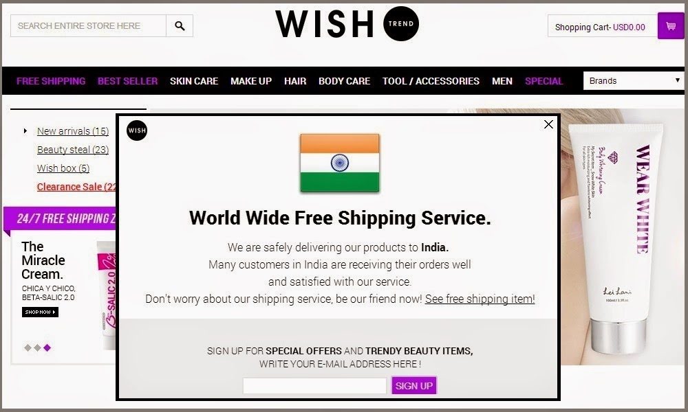 Wishes At Wishtrend Cosmetics site Review ICynosure