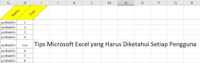 Tips Microsoft Excel yang Harus Diketahui Setiap Pengguna