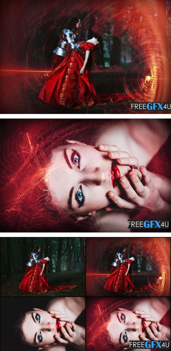 50 Mystical Red Light Photo Overlays Free Download