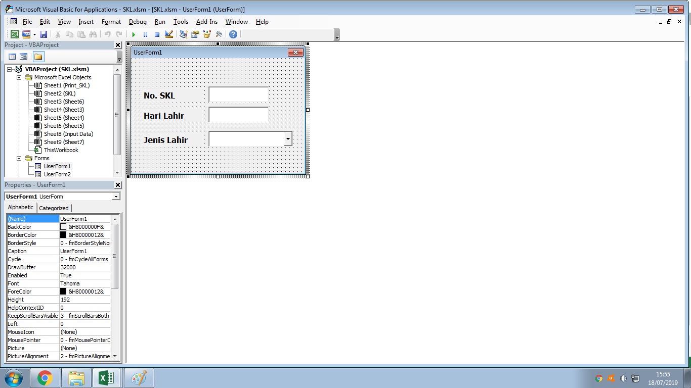 Cara membuat Combo Box pada excel Catatan Kecil