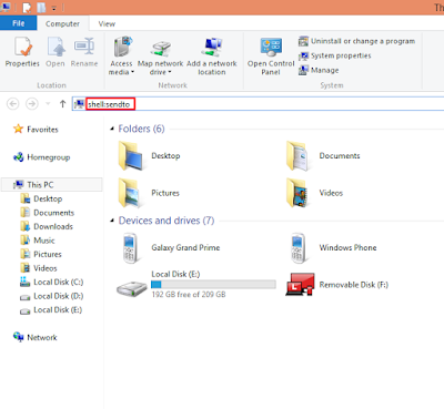 Cara Menambah Menu Baru Pada Send To