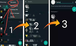 Whatsapp group kaise banaye?, व्हाट्सएप्प ग्रोउप कैसे बनाये?,