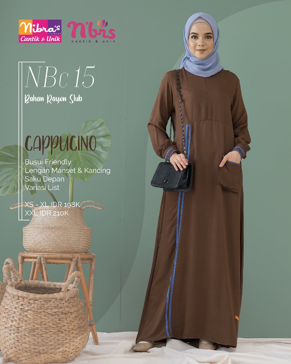 KOLEKSI GAMIS MODERN TERBARU NIBRAS NBC 15
