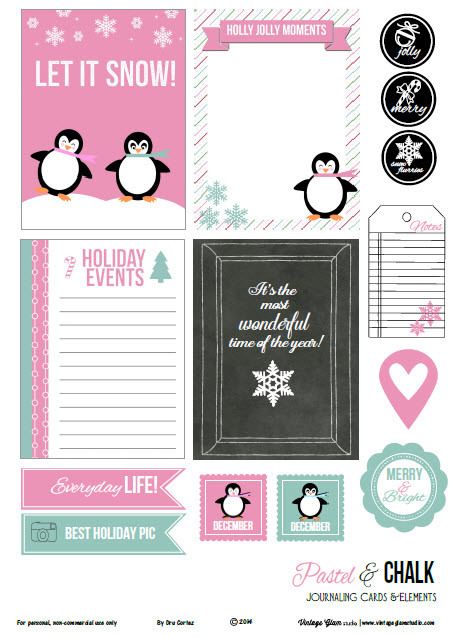 penguin christmas planner printables