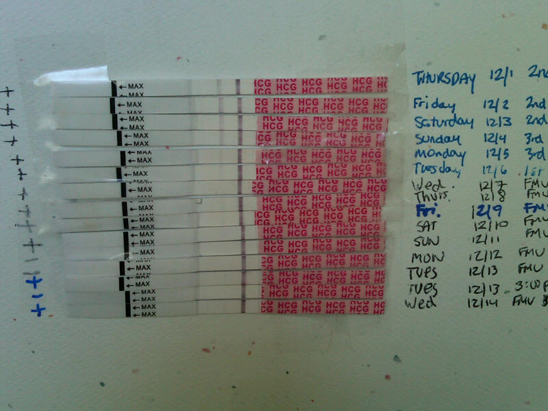 Just another girl GETTING knocked up! Trigger shots, positive pregnancy tests