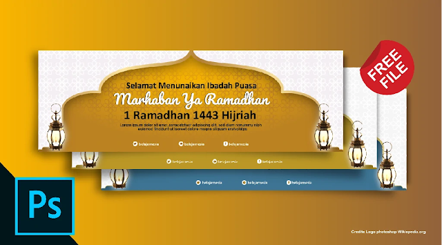 Free Spanduk :  Download 5 Banner Ramadhan Illustrator,  Coreldraw Gratis