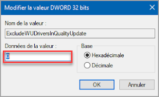 Désactiver l'installation des mises à jour automatique des pilotes avec la base de registre Windows 10 désactiver, arrêter, installation, mises à jour, automatique, pilote, driver, mise à jour Windows, Windows 10, base de registre, regedit.exe, administration, problème pilote