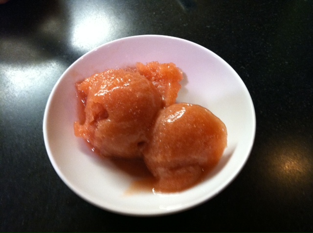 La Petite Gourmess: Rhubarb Ginger Sorbet