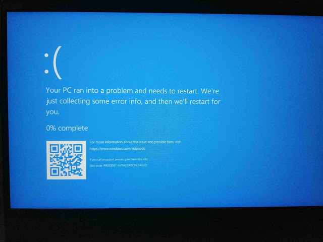 Your PC Ran Into a Problem And It Needs to Restart