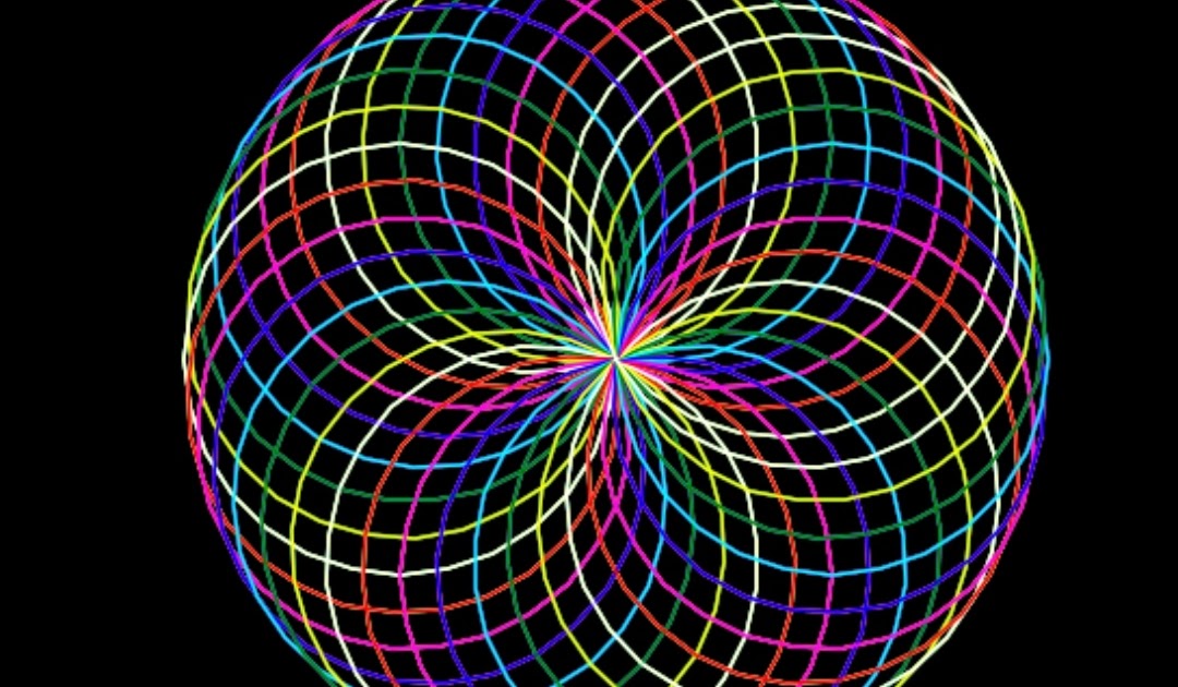 Draw Circle spirograph using turtle graphics