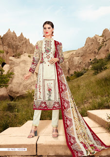 AlZohaid Roohi Lawn Pakistani Dress Material