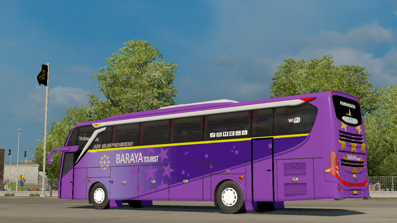 Livery Baraya Travel JB3+ by kupril ETS2 - Mod ETS2 Indonesia