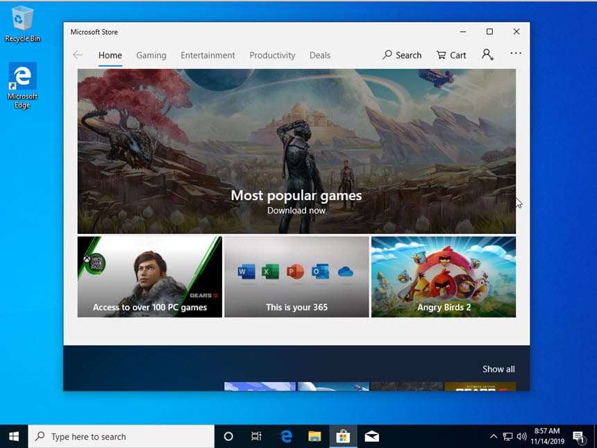 Télécharger Windows 10 lite version 1909 iso Light 32 bit et 64 bit la