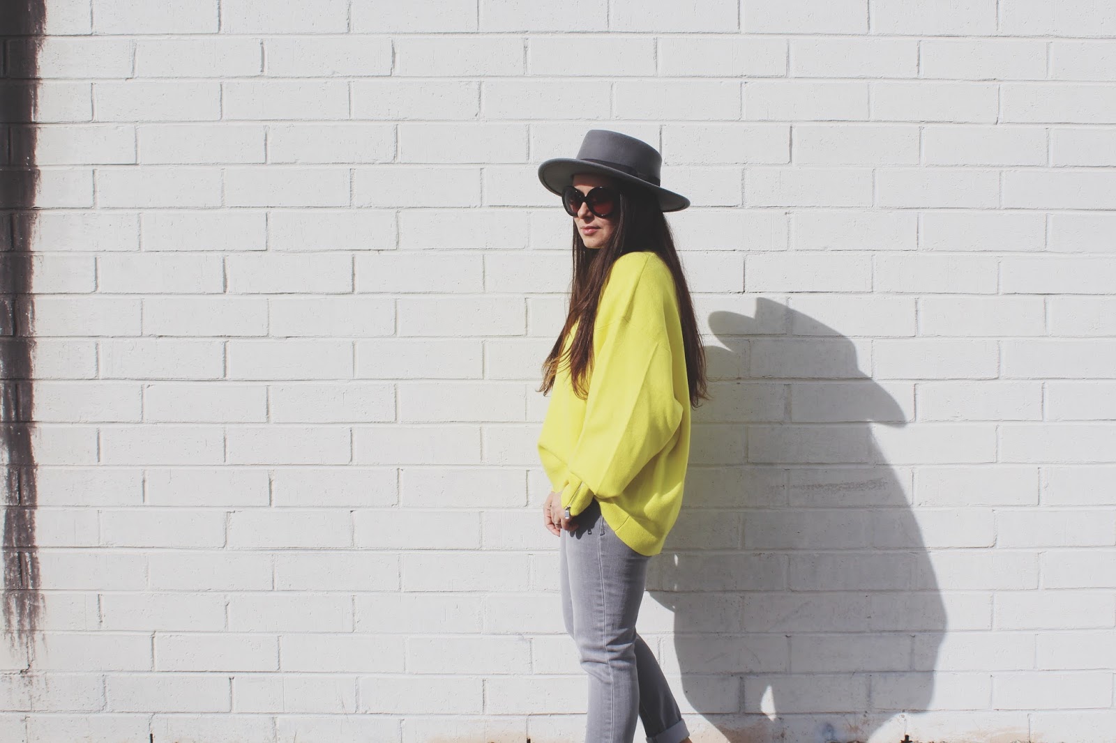 marika's closet: yellow sweatshirt