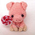 patron gratis cerdo amigurumi