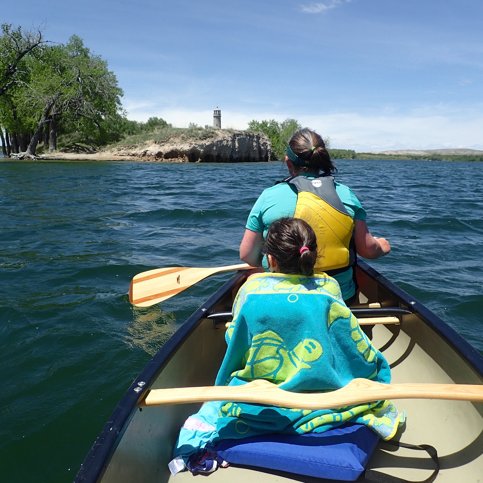 The Continuing Adventures of Eric, Noelle and Sierra Paddling Lake Minatare State Recreation Area