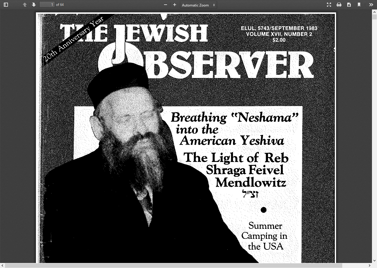 UnorthodoxJew A Critical View of Orthodox Judaism He set out to