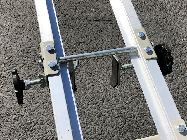 front wheel retention pin on haul master motorcycle carrier