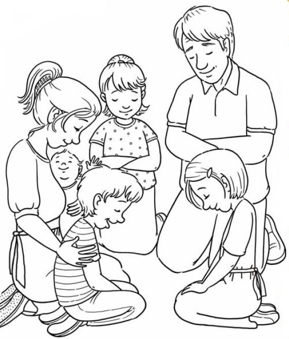 lds clipart family prayer - photo #16