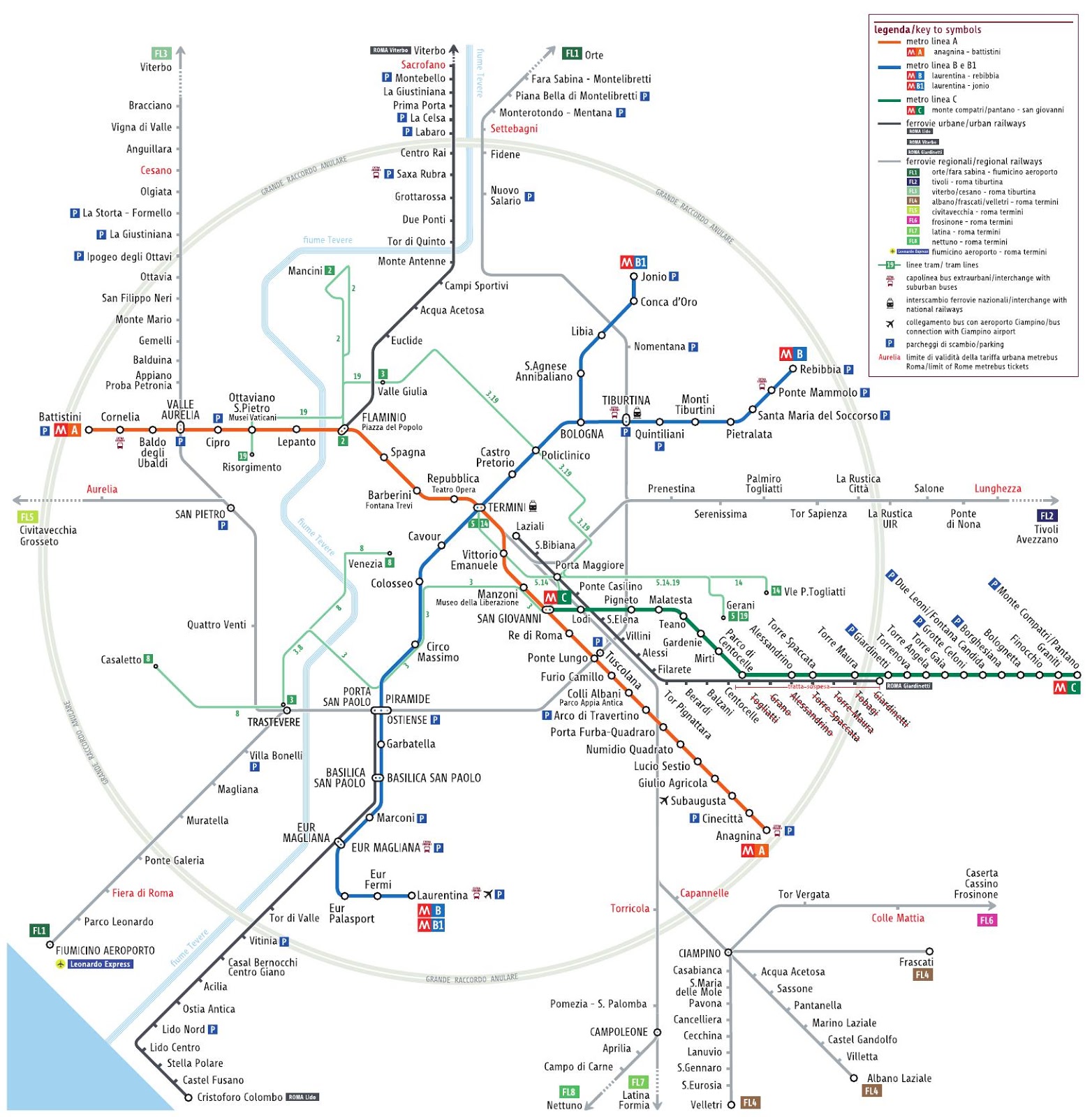 ローマ 地下鉄メトロ バス トラムの路線図解説 切符の購入方法 乗り方 打刻まとめ World Travel Life 旅の計画ブログ