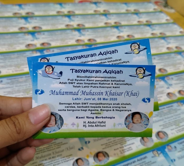 Undangan Tasyakuran Aqiqah Online Yang Mudah Bisa Diedit