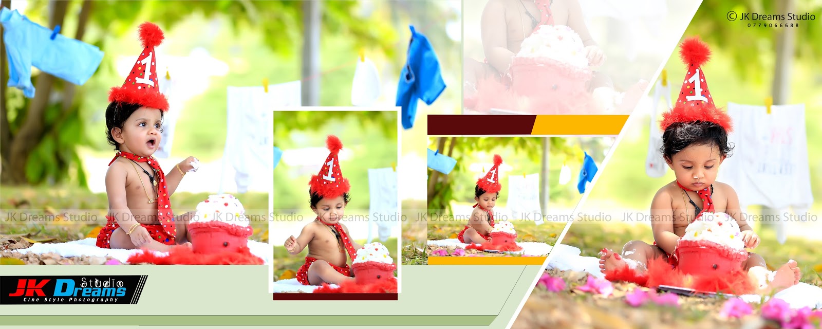 1st birthday outdoor album sheets photography jk dreams studio birthday photo album