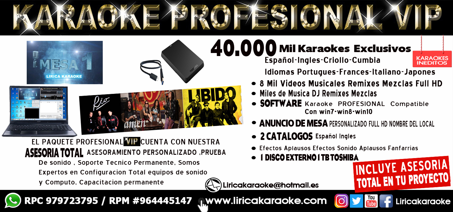 Karaoke A Domicilio Lima Peru Servicio Instalacion Sistema Karaoke
