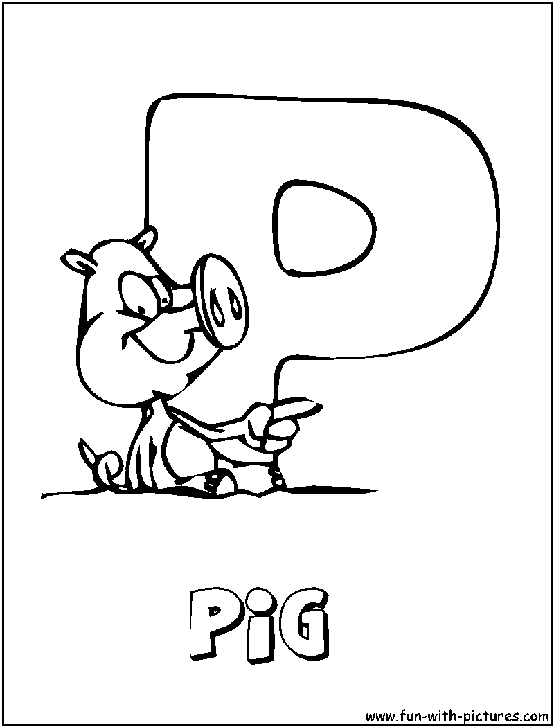 Coloring Pages for Kids: Animal Alphabet Coloring Pages for Kids