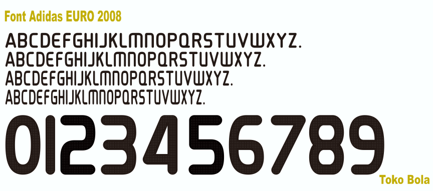 adidas font 2008