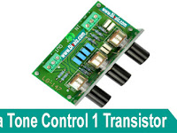 Skema Rangkaian Tone Control Sederhana 1 Transistor + Layout PCB
