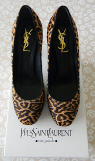 SoniaM Designs: YSL Tribtoo 80 Leopard Print Pumps
