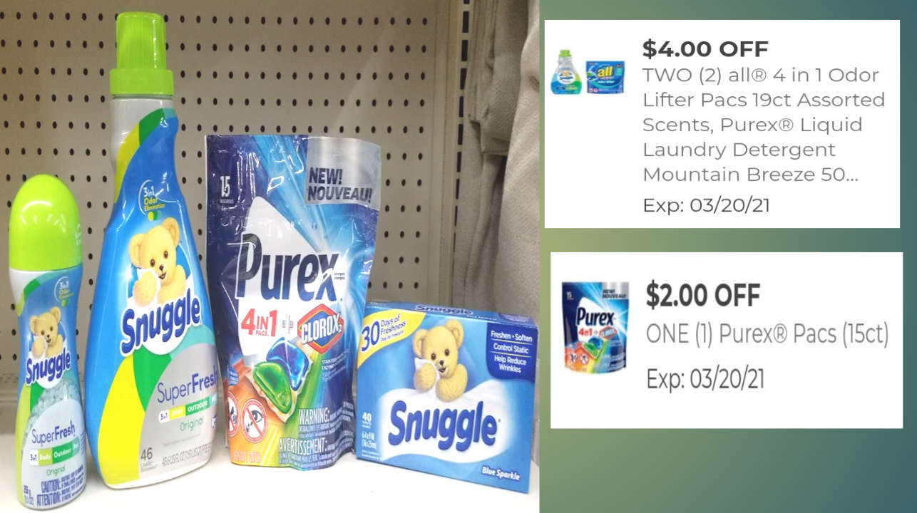 DOLLAR GENERAL ALL DIGITAL PUREX/SNUGGLE DEALS