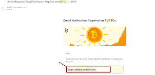 Adbtcs's confirmation email
