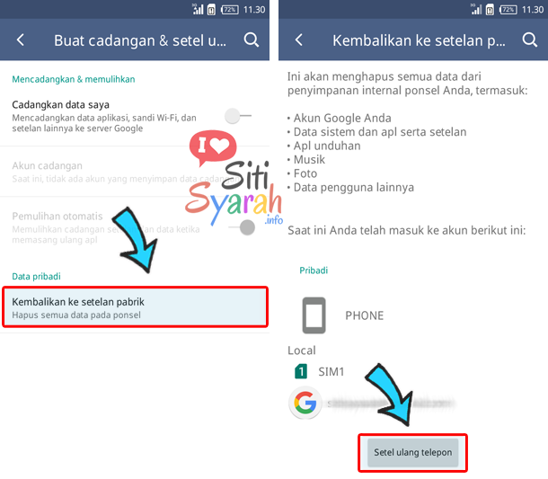 android selalu kembali ke menu awal