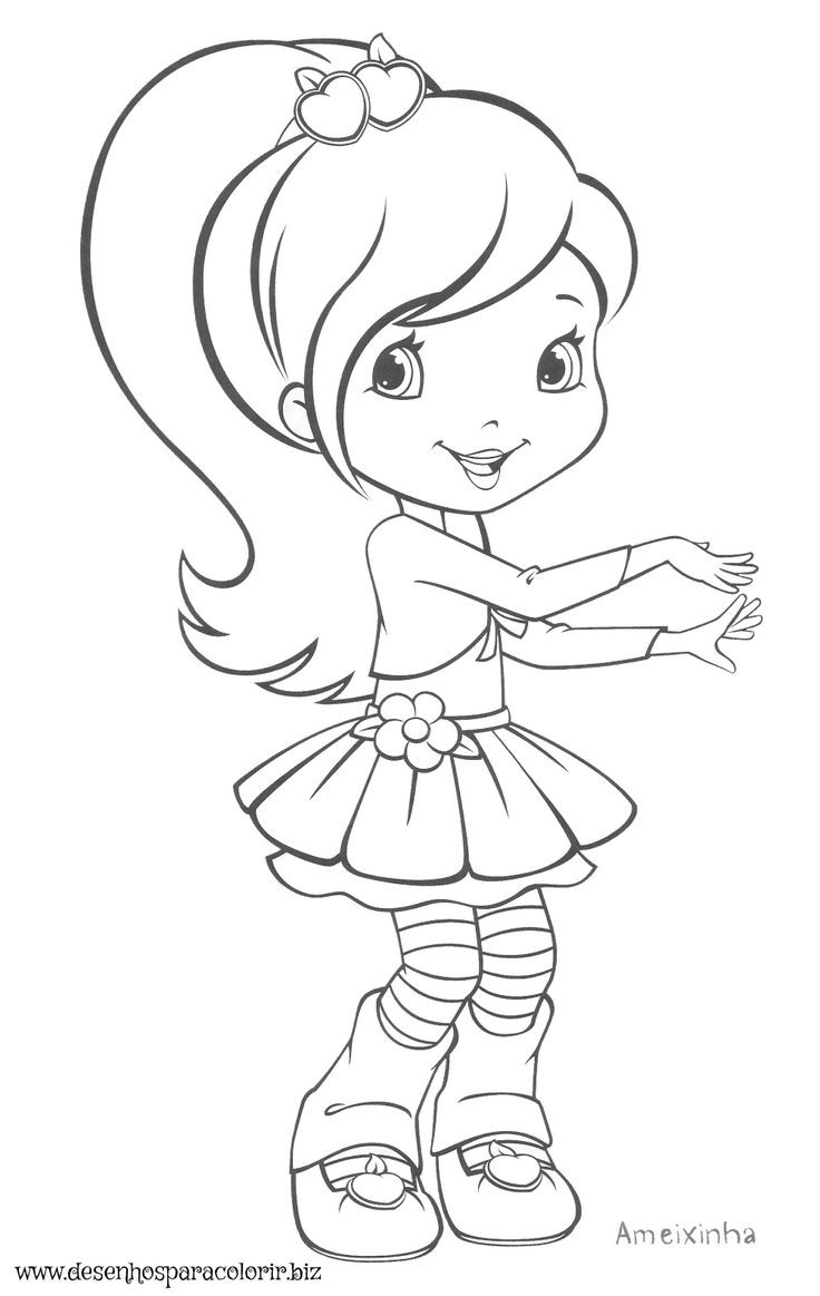 Plum Pudding Strawberry Shortcake Coloring Pages