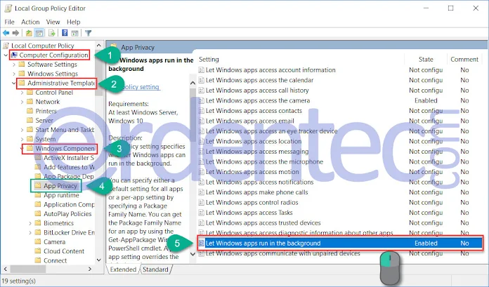 Closing Windows 10 Background Applications