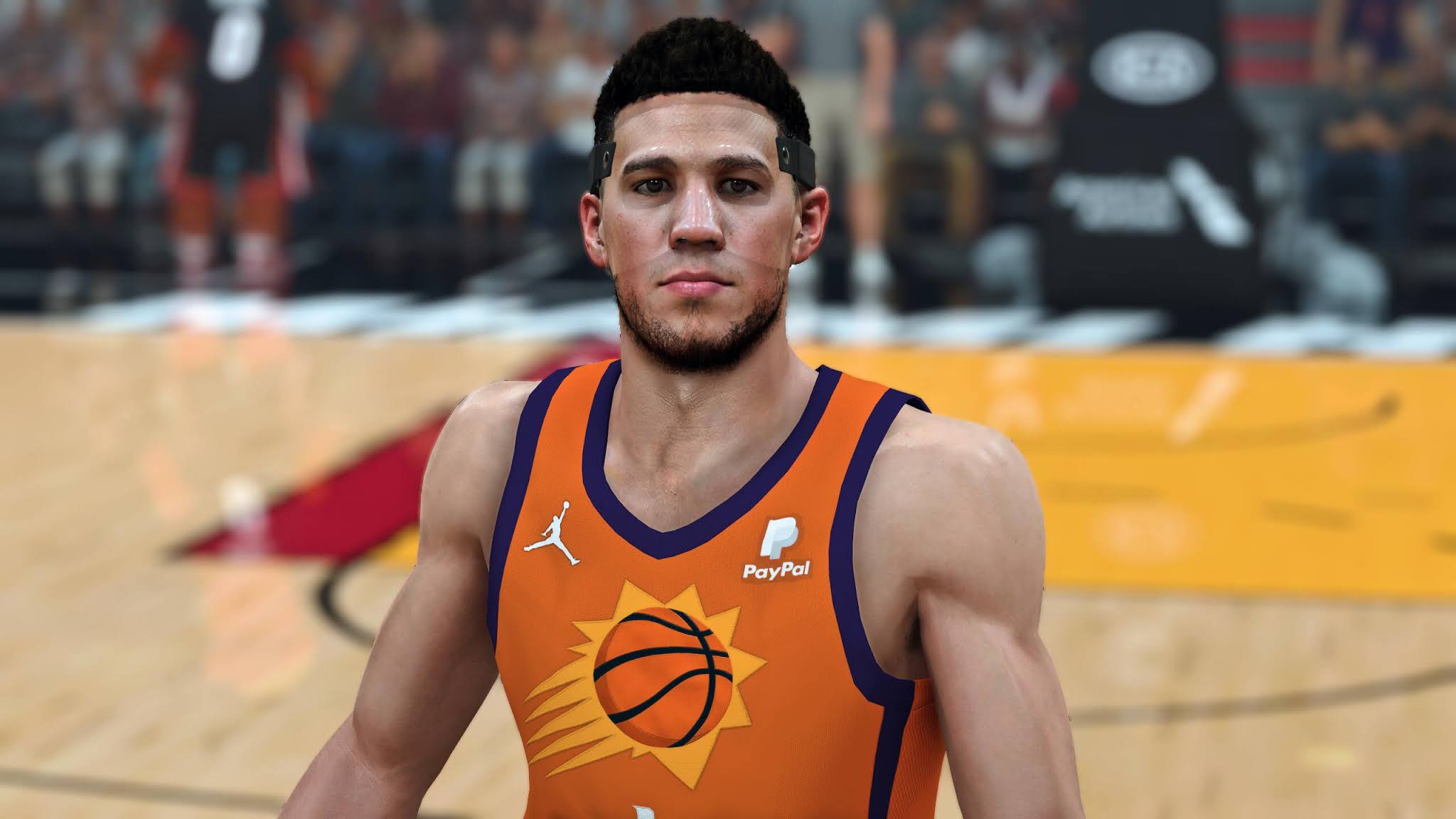 Nba 2k21 Devin Booker Cyberface With Mask And Body Update By Noobmaycry Shuajota Your Source For Nba 2k21 Mods