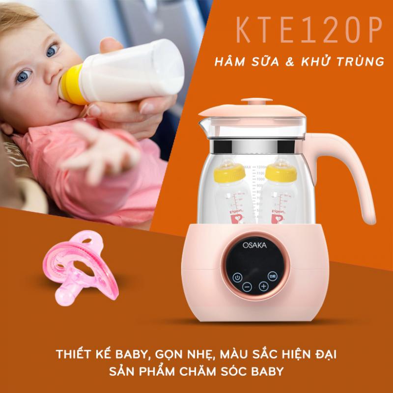 Máy khử trùng, hâm sữa Osaka KTE120P 1,2 Lít