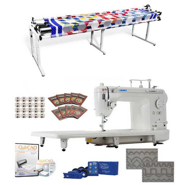 Juki TL-2000Qi Long Arm, Grace Continuum 8ft Quilting Frame,Stitch Regulator & More