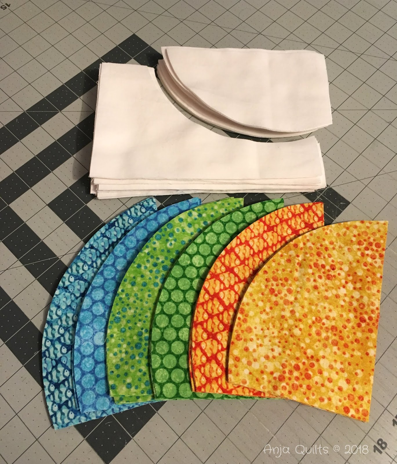 Anja Quilts TGIFF Potter's Wheel QAL