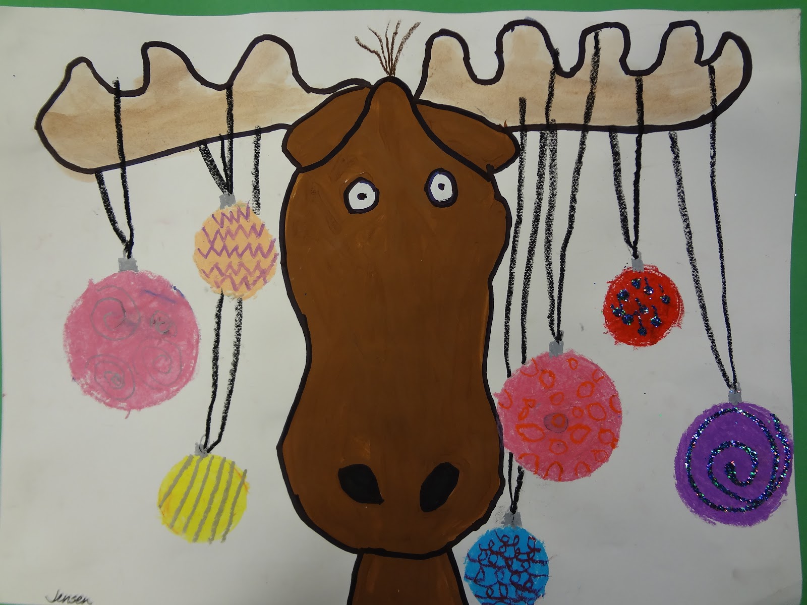 Sharpies, paint, and paper! Oh my!: Mooseltoe