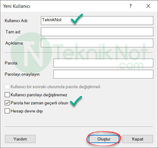 Windows 11 Yeni Kullanıcı Hesabı Ekleme