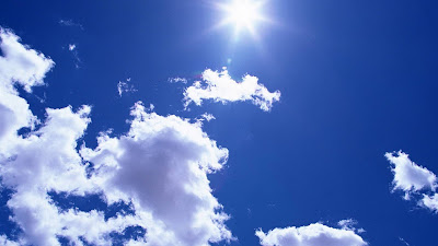 blue sky with clouds hd wallpaper